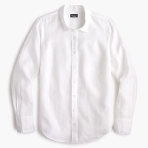 J crew slim perfect shirt Baird McNutt Irish linen